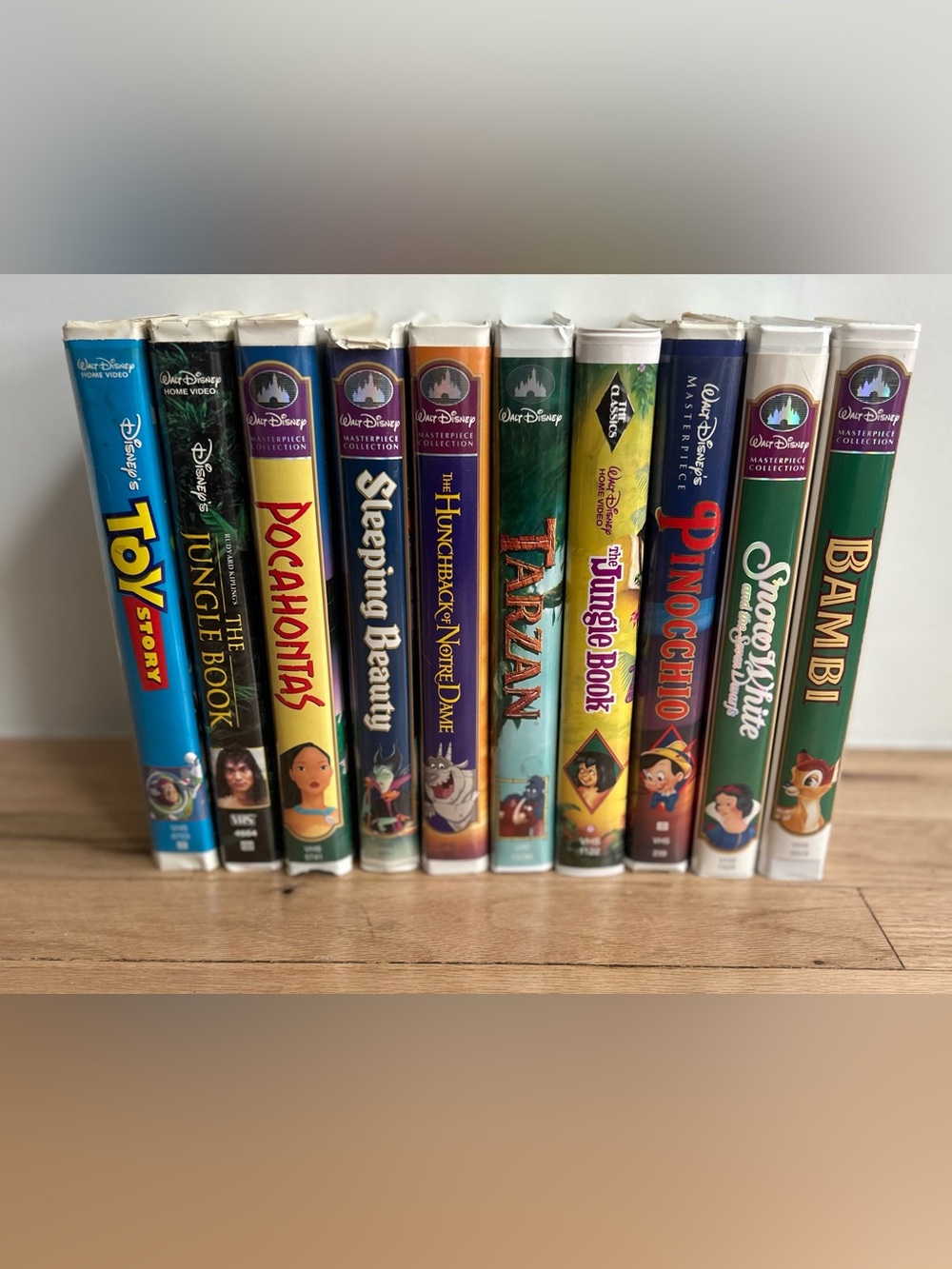 Disney 10 Classic VHS Collection - Multicolor Spines